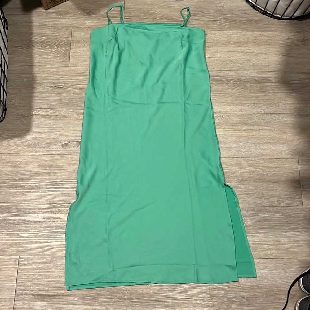 A new day green slip dress